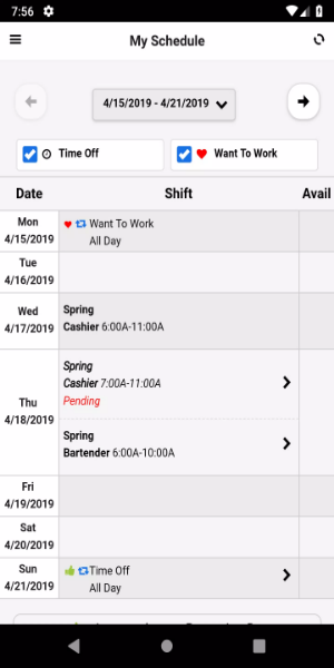 Radar Schedules應用截圖第1張