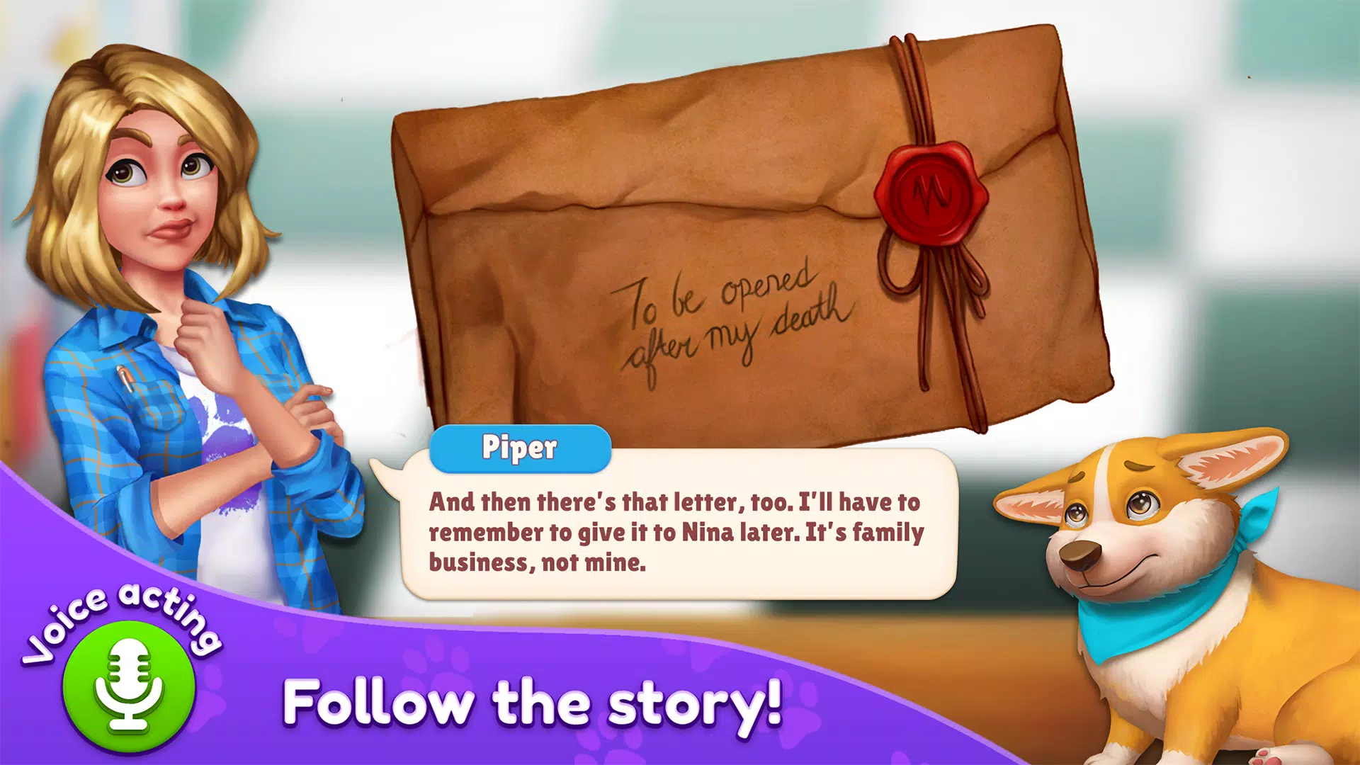 Piper’s Pet Cafe - Solitaire Screenshot 2