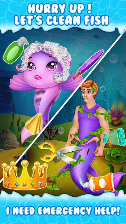 Newborn mermaid care game應用截圖第1張