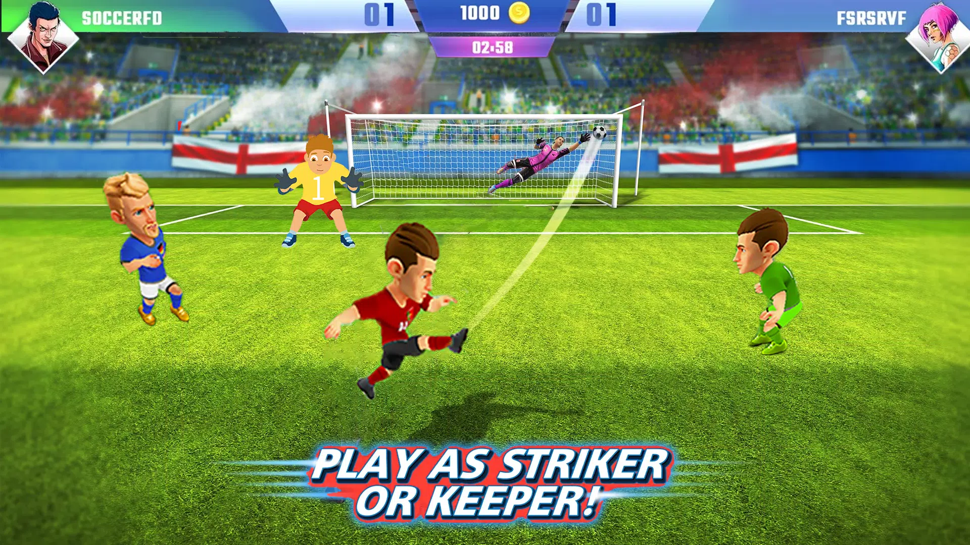 Mini Football Games Offline Captura de pantalla 1