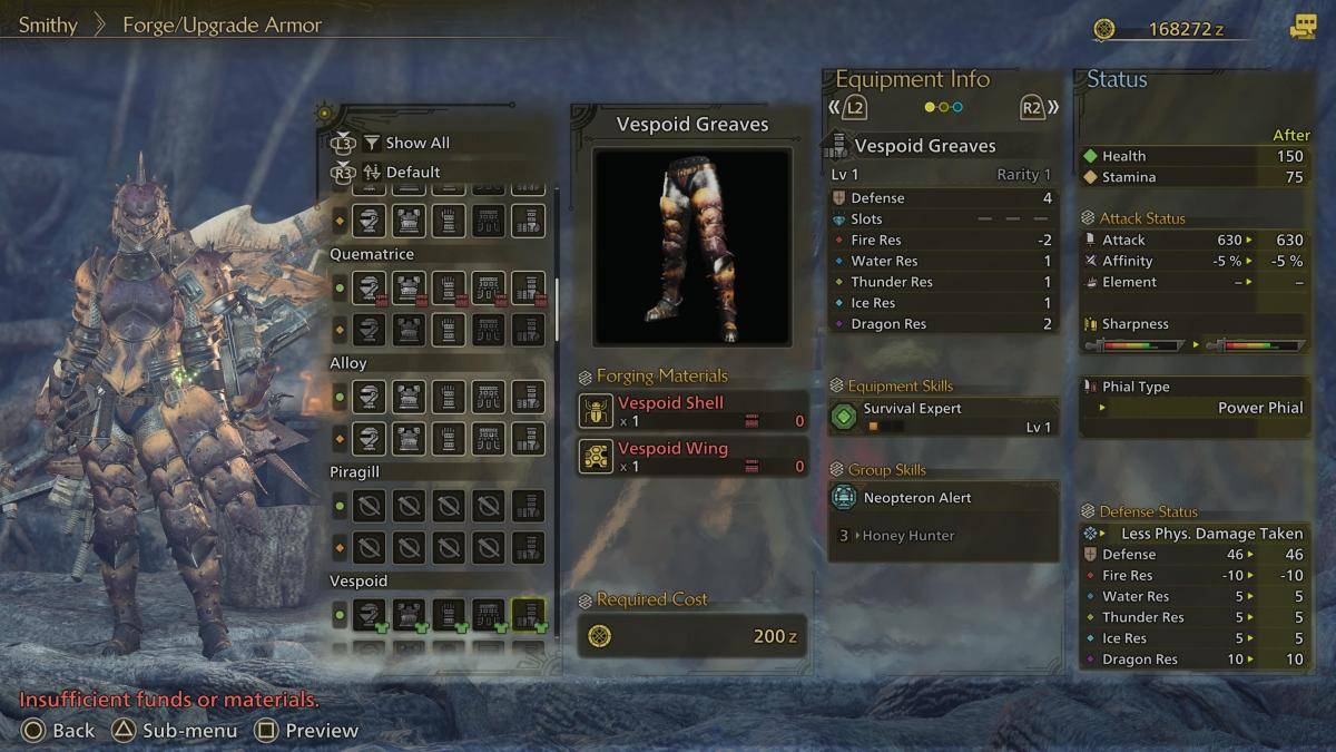 Vespoid Armour Set Design 2