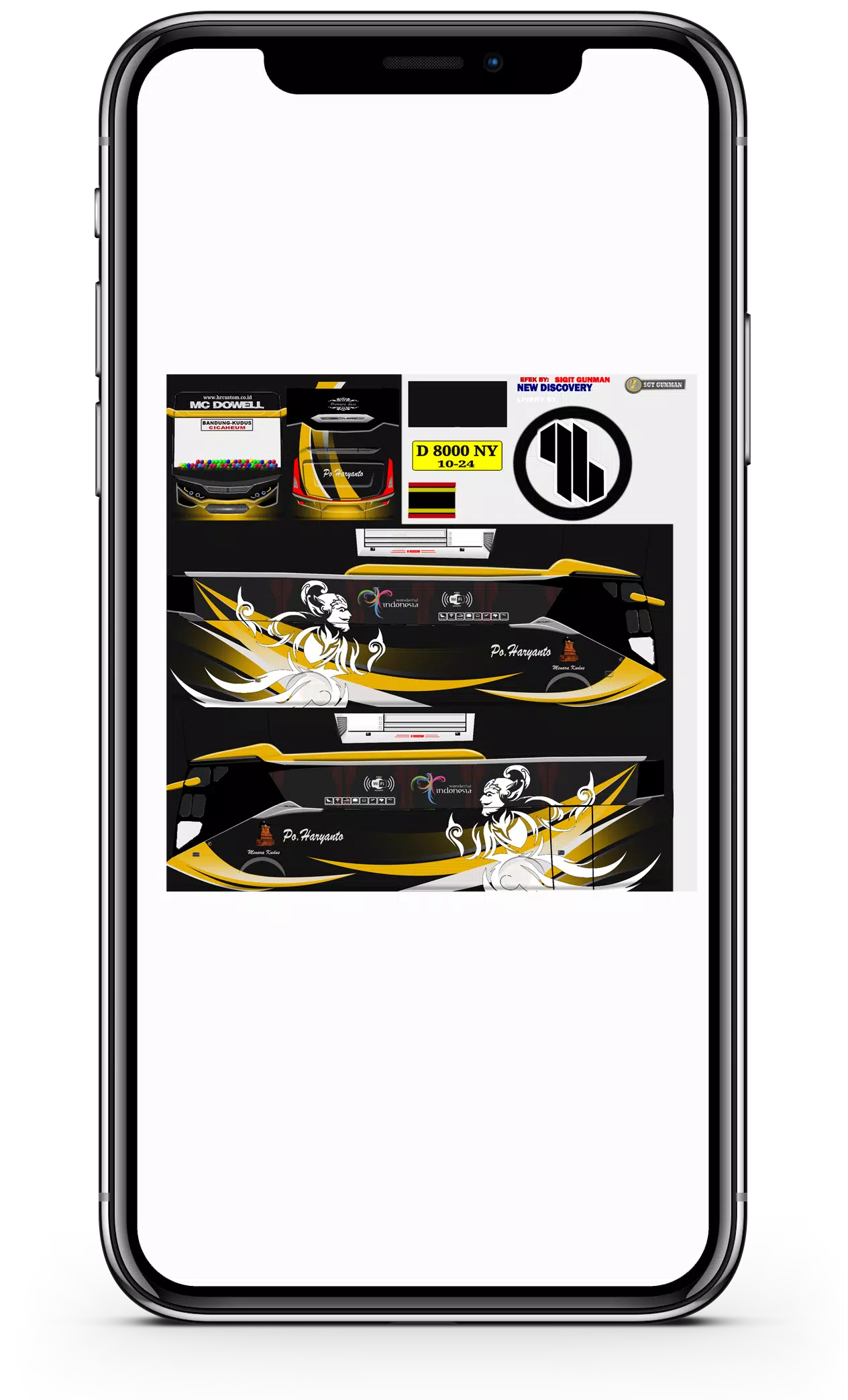 Livery Bus Simulator Indo - Terbaru HD Captura de pantalla 2