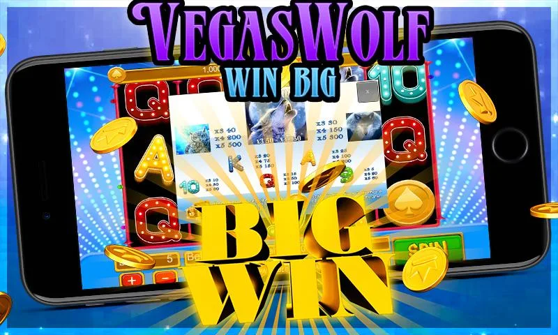 Vegas Wolf - Win Big Lucky Winter Slots Captura de tela 2