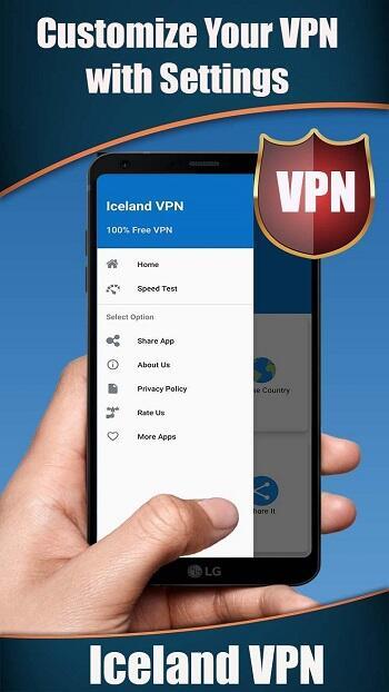 Iceland VPN Captura de pantalla 1