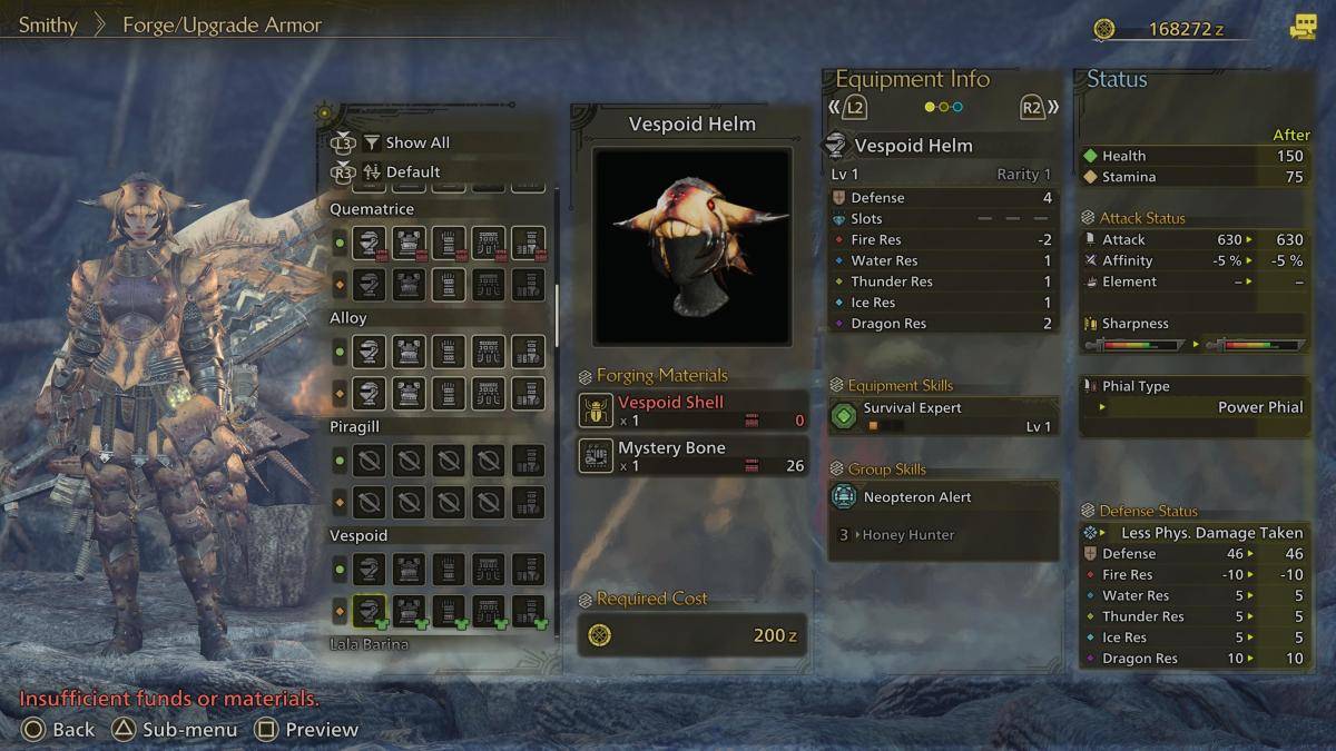 Vespoid Armour Set設計1