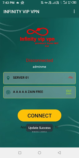 Infinity vip vpn Captura de tela 3