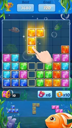 Schermata Puzzle Block Ocean Fish 0