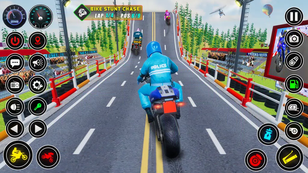 Vélo de police cascade courses Capture d'écran 0