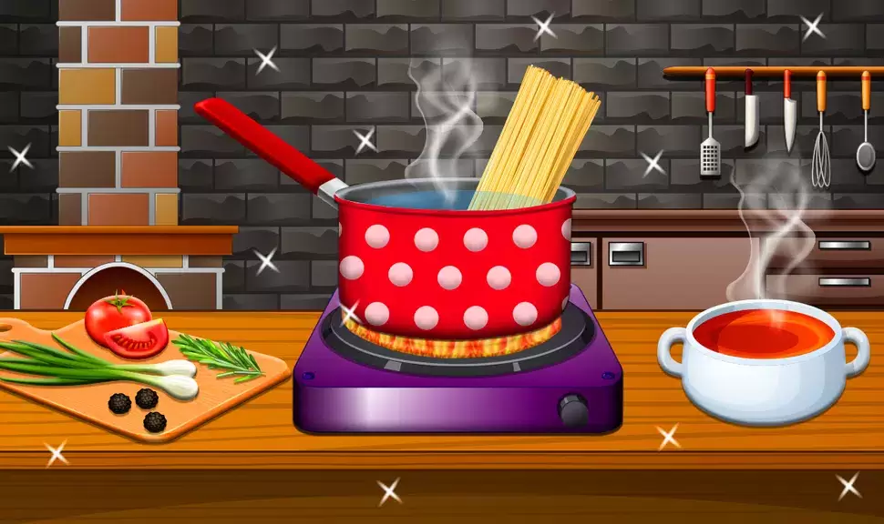 Crispy Noodles Cooking Game स्क्रीनशॉट 0
