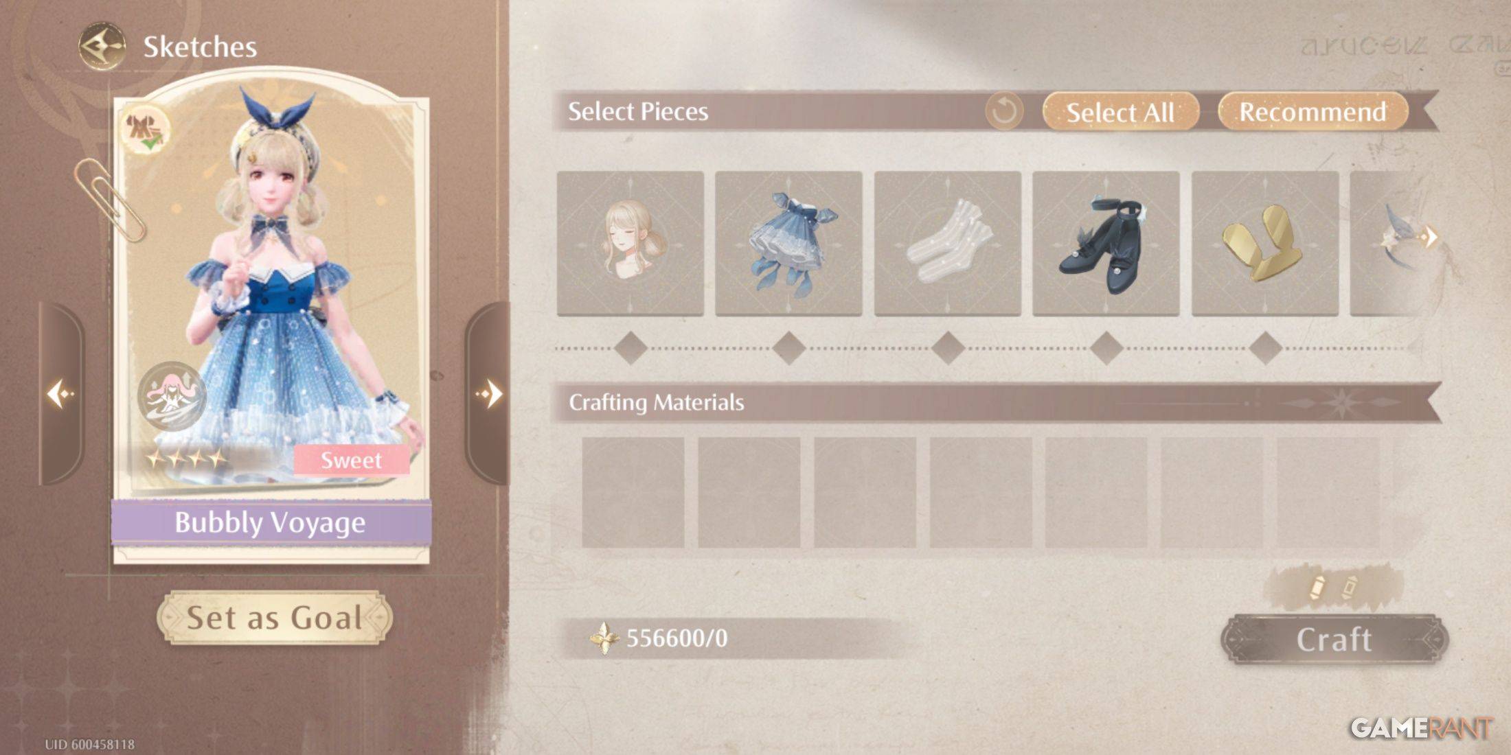 Bubbly Voyage Outfit
