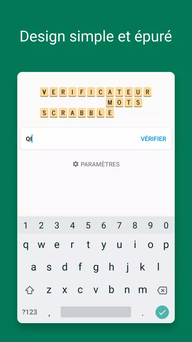 Verificateur Mots SCRABBLE應用截圖第0張