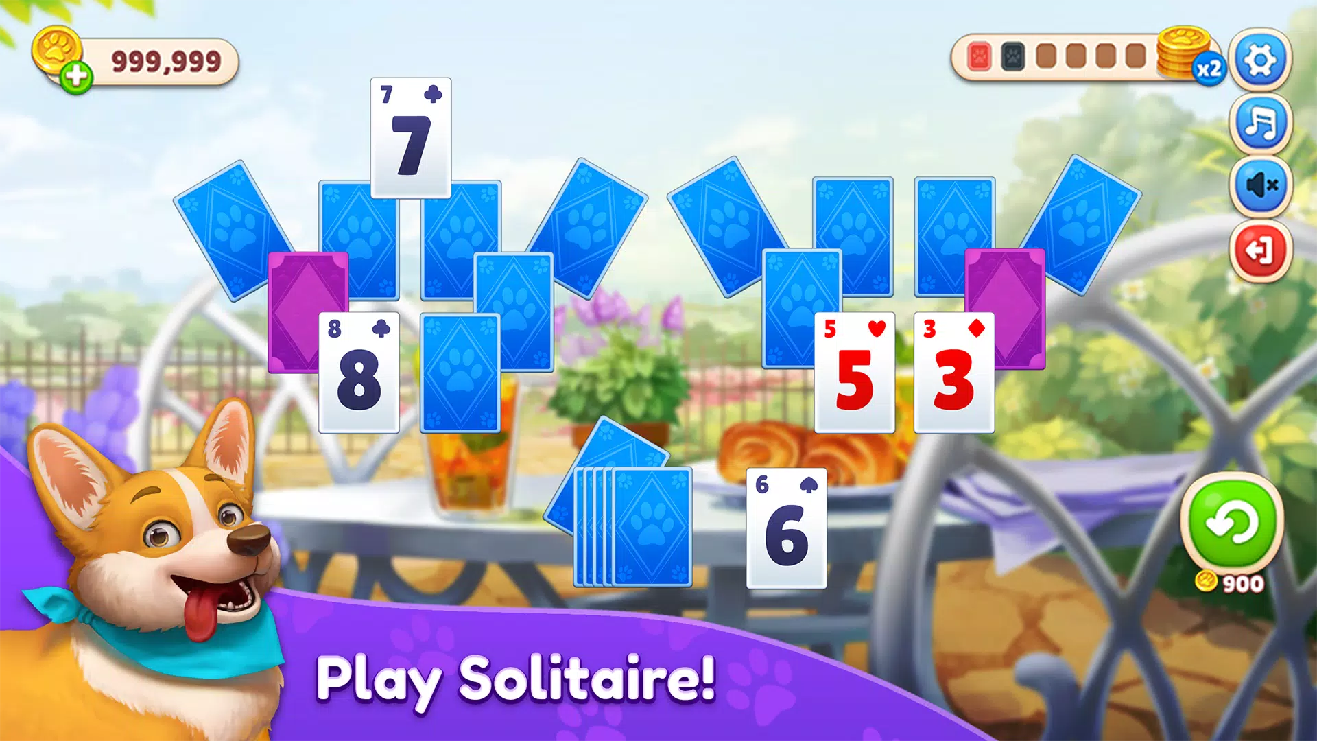 Piper’s Pet Cafe - Solitaire Screenshot 1