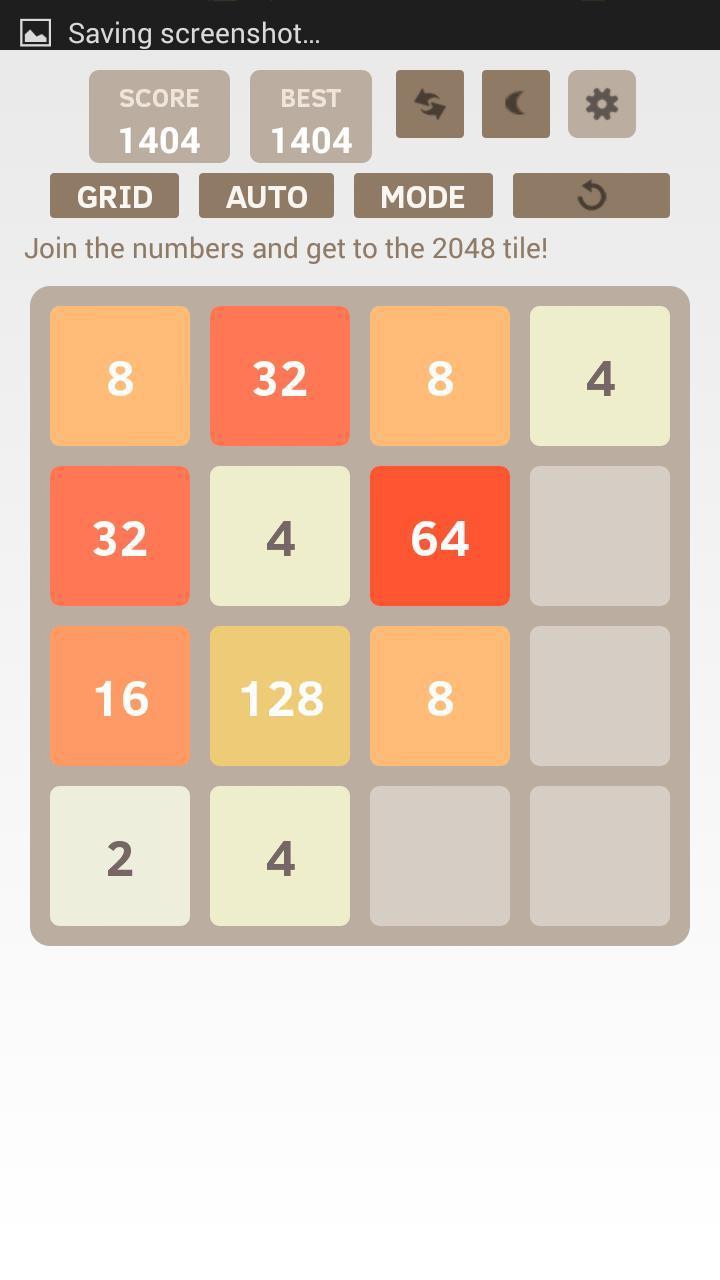 2048 GO Captura de pantalla 1