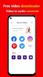 Video Downloader-Music Extract स्क्रीनशॉट 0