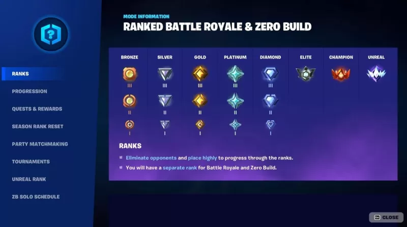 Fortnite Mobile Ranking Guide - Alle Ränge, Belohnungen und Strategien
