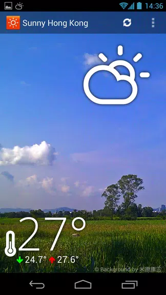 Sunny HK -Weather&Clock Widget Captura de pantalla 0