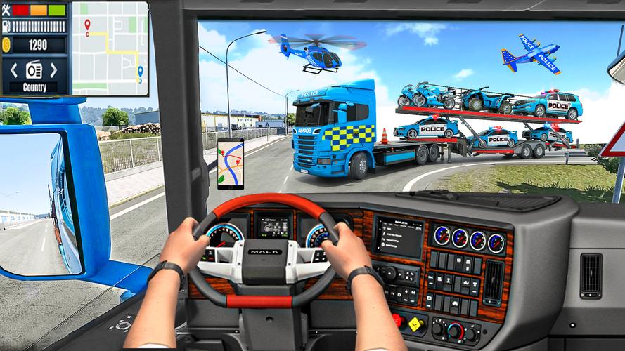 US police Cars Transport truck 스크린샷 2