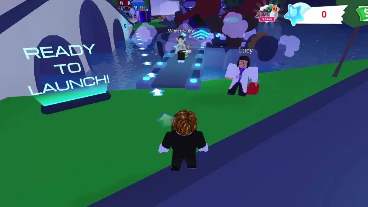 Adopt Me gameplay showing the spaceship