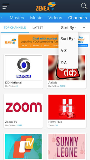 ZengaTV Mobile TV Live TV应用截图第3张