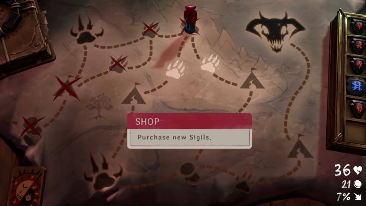 League of Legends Demons Hand Sigil Shop บนแผนที่