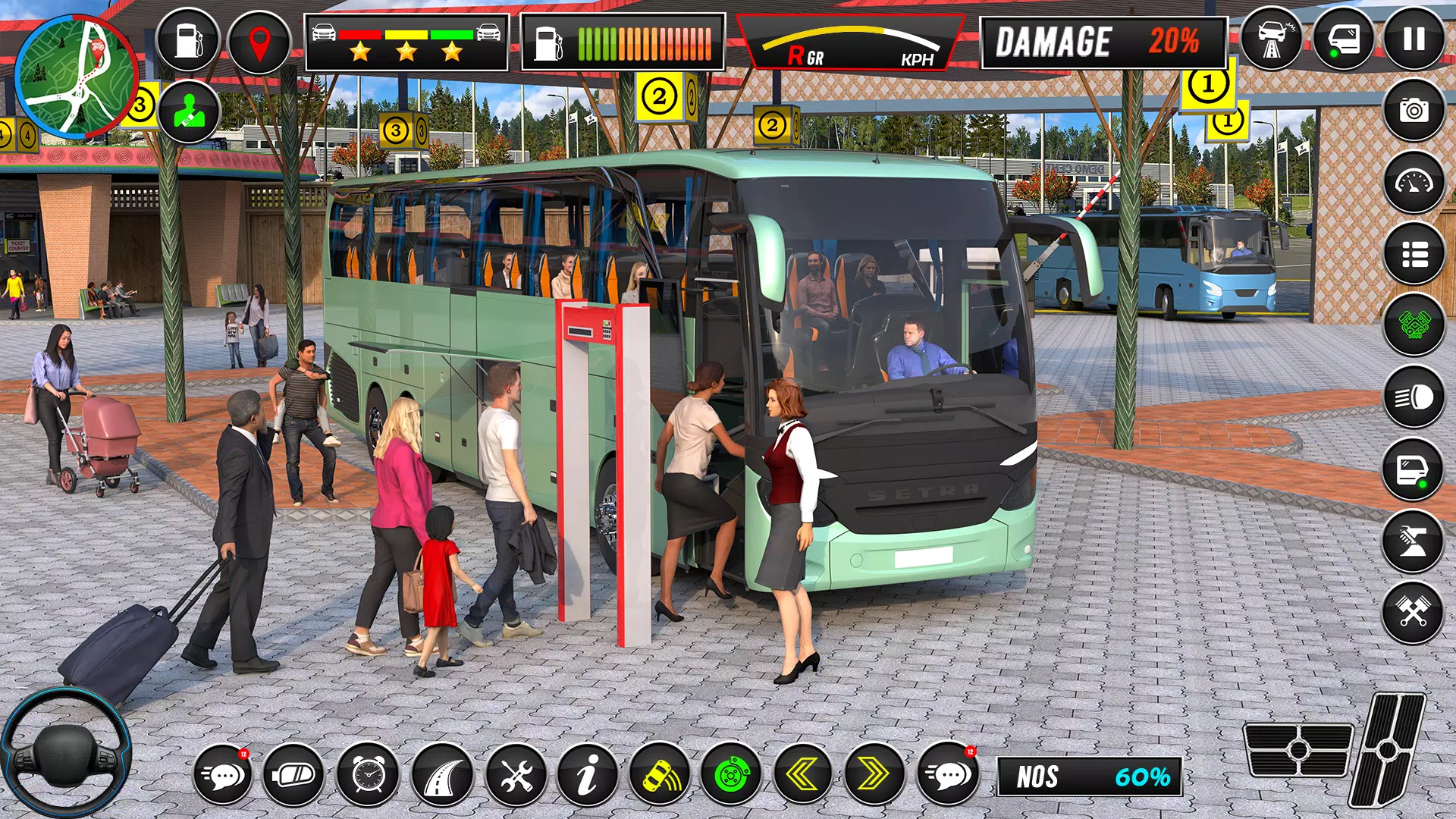 シティコーチ:バス運転ゲーム スクリーンショット 1