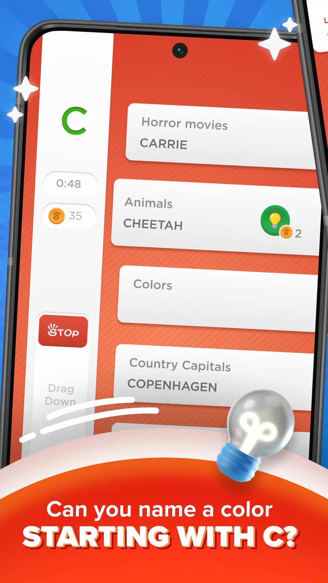 Stadt Land Fluss - Wörterspiel Screenshot 2