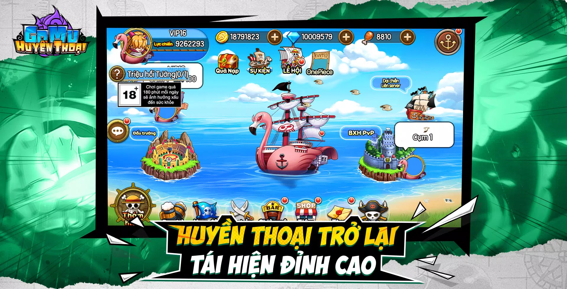 Gomu Huyền Thoại - Đại Chiến Скриншот 0