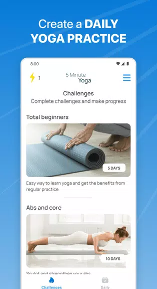 5 Minute Yoga 스크린샷 0