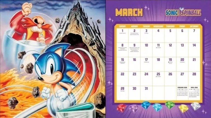 Prévia do Calendário de 35 Anos de Sonic The Hedgehog