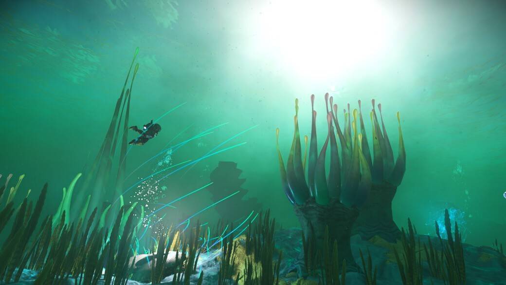 iluminación de agua