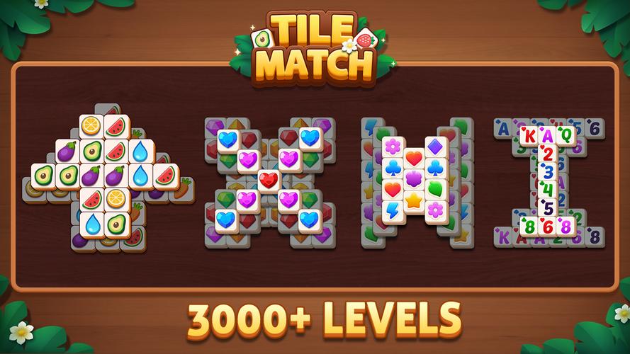 Tile Match - Match Animal ภาพหน้าจอ 1
