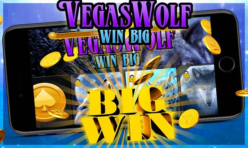 Vegas Wolf - Win Big Lucky Winter Slots Captura de tela 1