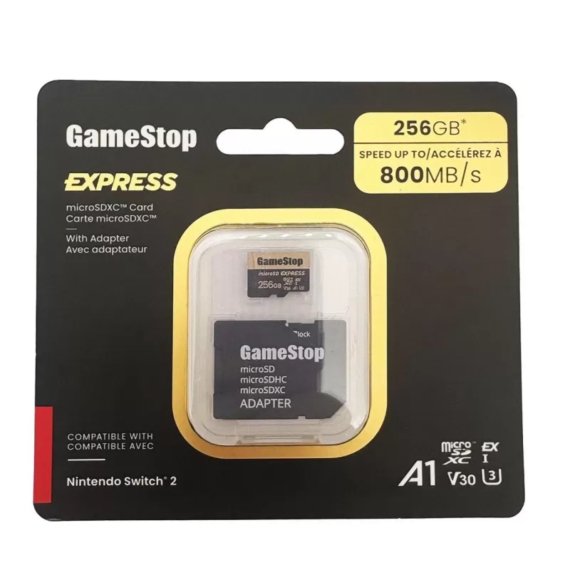 GameStop tiene tarjetas MicroSD Express para preordenar, justo a tiempo para el Switch 2