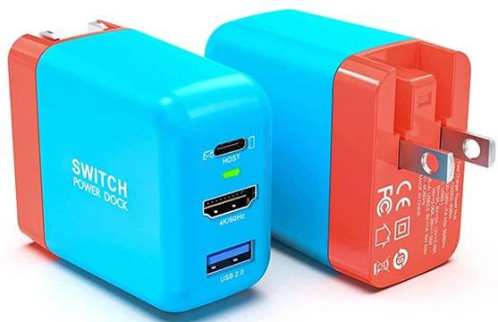 ลด 50%: เครื่องชาร์จ Dock Switch Nintendo แบบพกพา