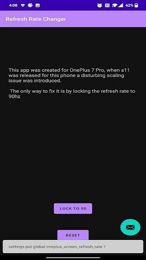 Refresh Rate Changer Capture d'écran 0