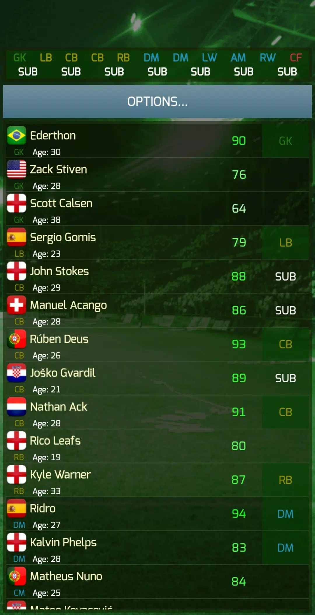 True Football 3 Tangkapan skrin 2