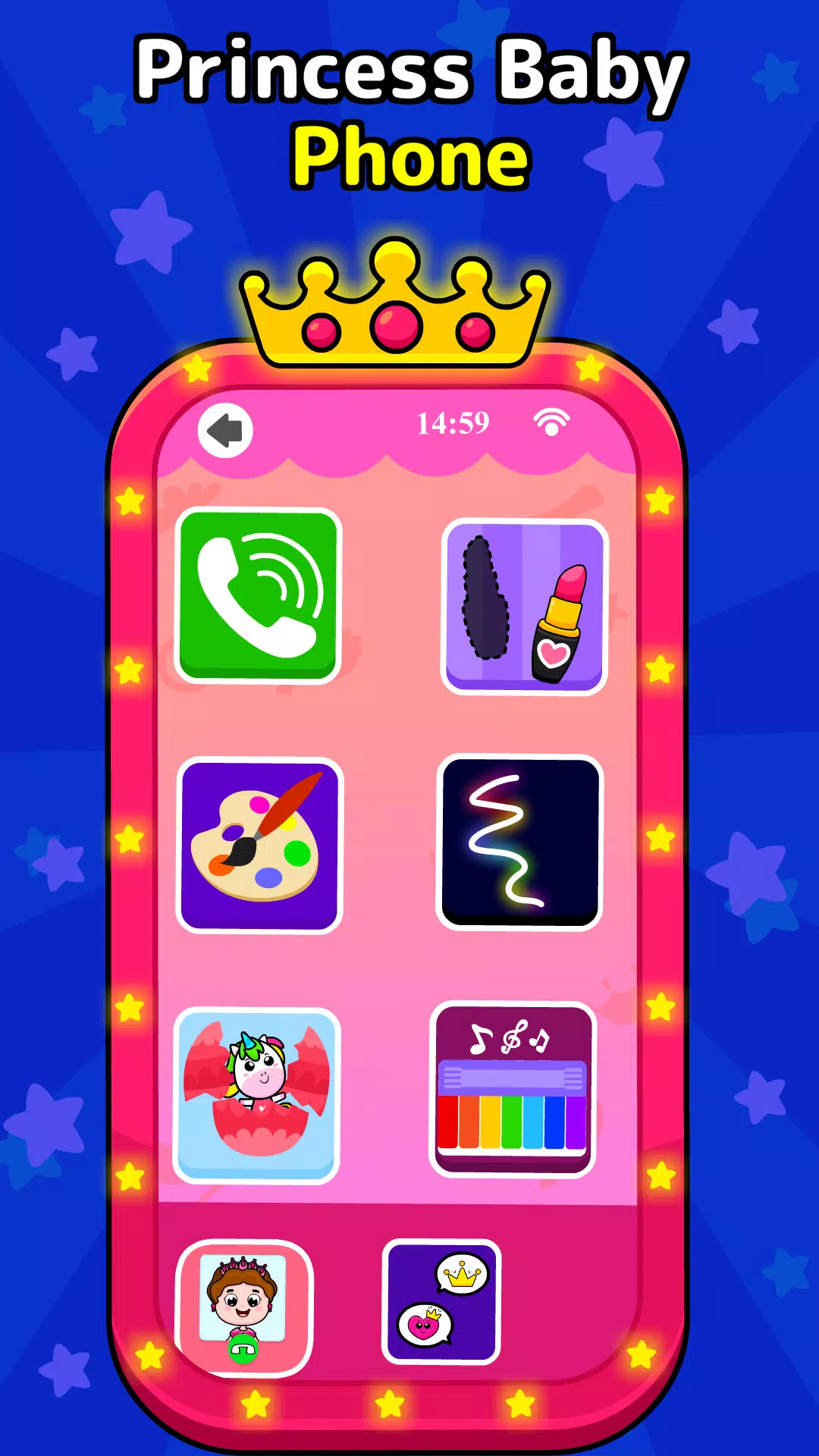 Timpy Baby Princess Phone Game ဖန်သားပြင်ဓာတ်ပုံ 0