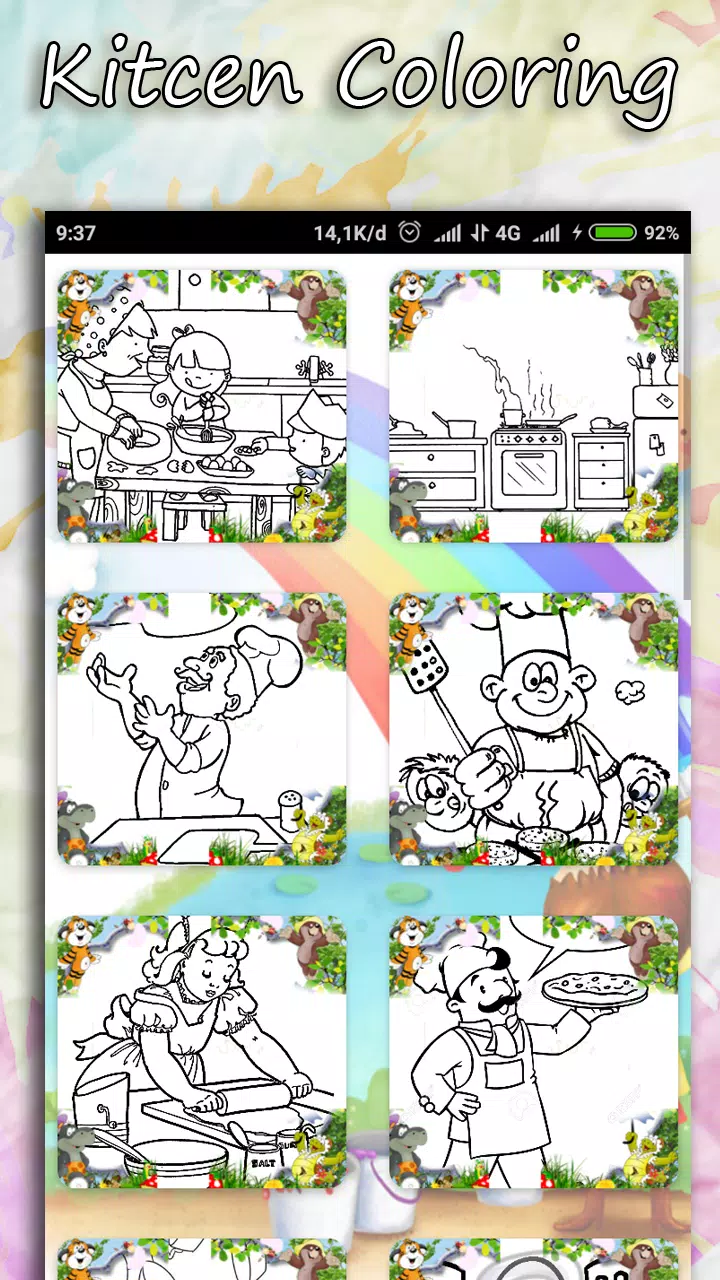 Coloring Kitchen Cooking page Capture d'écran 2