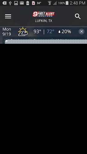 KTRE 9 First Alert Weather Screenshot 2