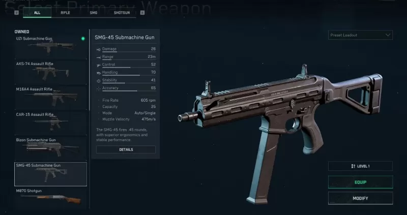 Delta Force: SMG 45 tối ưu - Cài đặt - tải toàn bộ và mã
