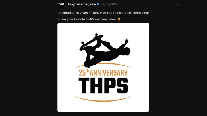 Tony Hawk bevestigt 'iets' in de maak voor het 25 -jarig jubileum van Tony Hawk's Pro Skater
