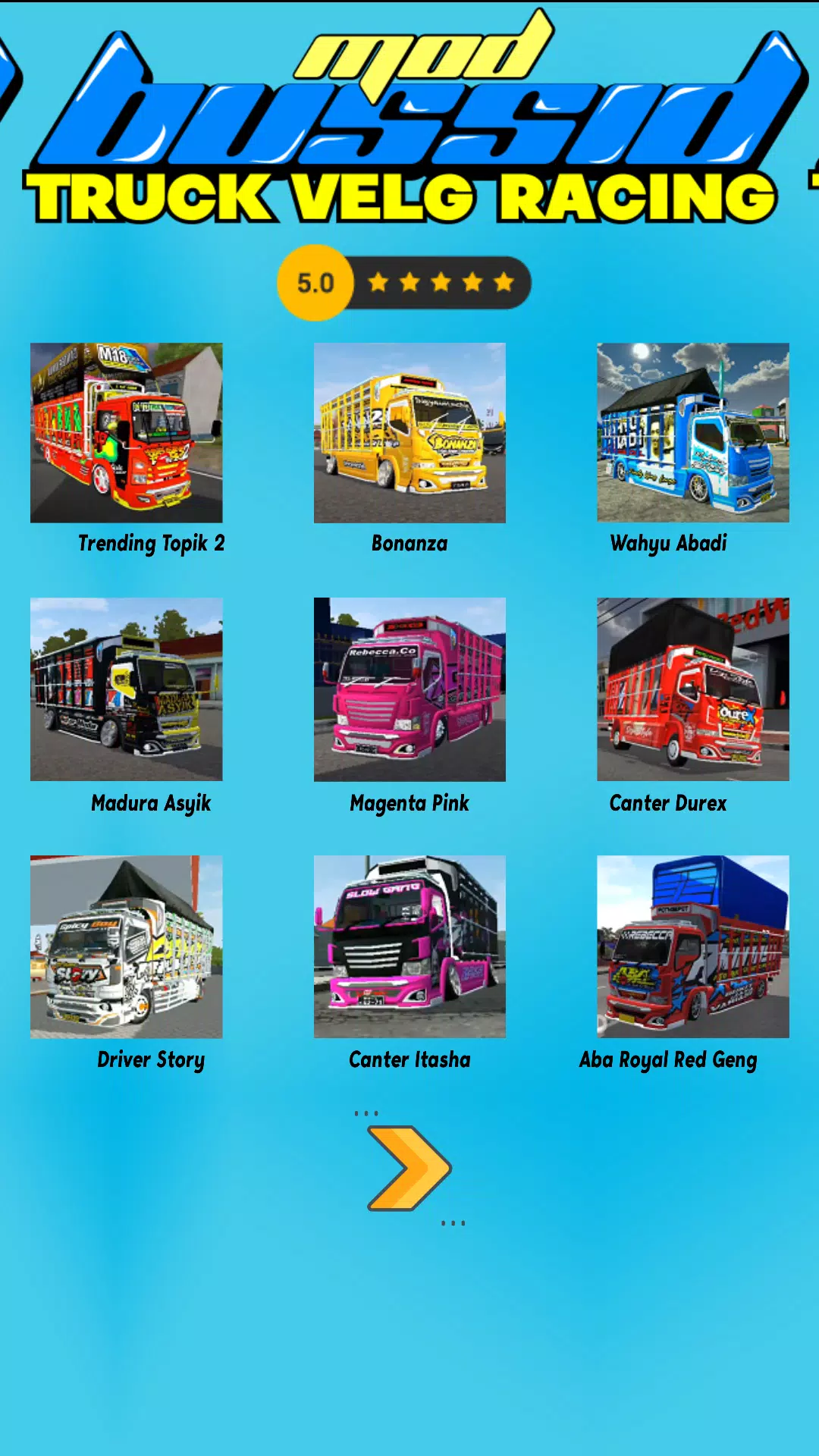 Mod Bussid Truck Velg Racing Скриншот 1