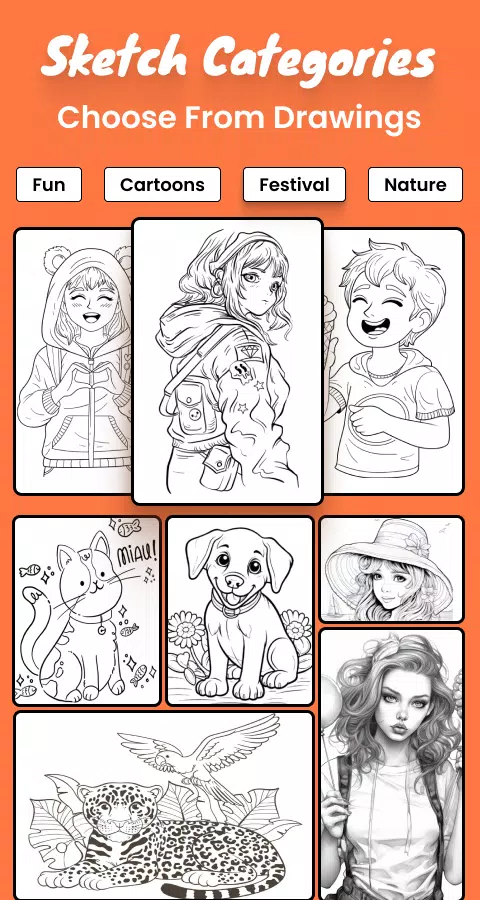 Draw sketch : Sketch and Paint Captura de tela 1