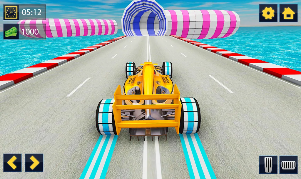 Impossible Formula Car Racing Stunt New Free Games Captura de pantalla 0