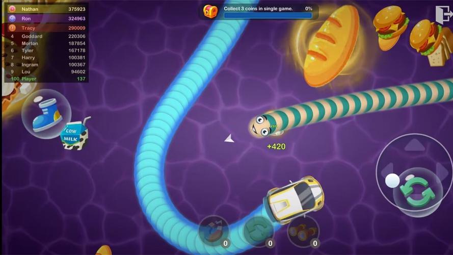 Schermata Slinky Snake: Worm.io Game 0