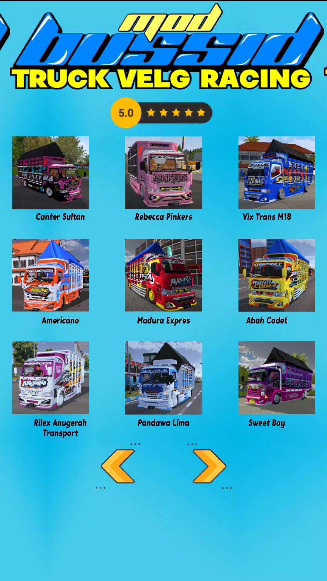 Mod Bussid Truck Velg Racing Скриншот 2