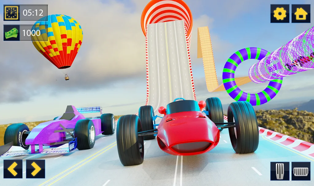 Impossible Formula Car Racing Stunt New Free Games Captura de pantalla 2