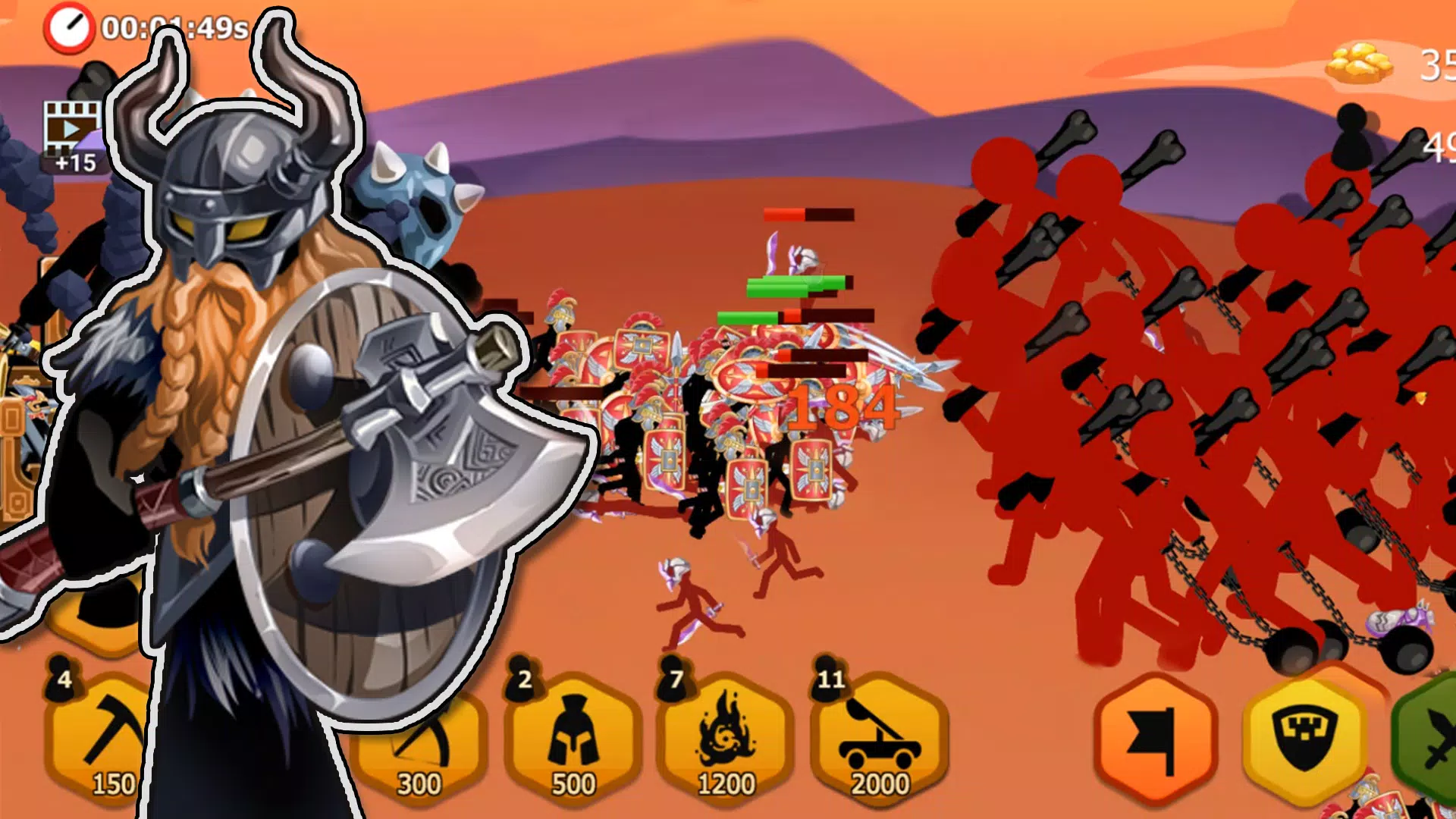 Stickman Battle 2: Empires War スクリーンショット 1