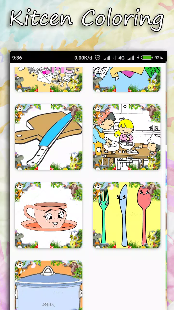 Coloring Kitchen Cooking page Capture d'écran 1