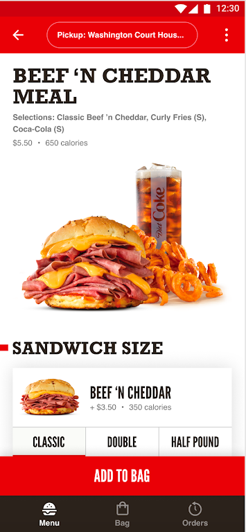 Arby's Fast Food Sandwiches应用截图第2张